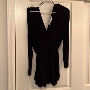 Astr peek-a-boo lace romper